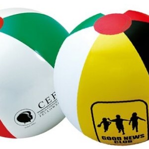 16" Inflatable Red/Green/Yellow/Black/White Beach Ball 1 16" Inflatable Red/Green/Yellow/Black/White Beach Ball 1