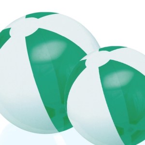 16" Inflatable Translucent Green/White Beach Ball 1 16" Inflatable Translucent Green/White Beach Ball 1
