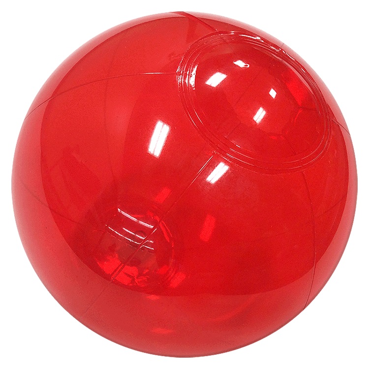 6" Inflatable Translucent Red Beach Ball 1 6" Inflatable Translucent Red Beach Ball 1