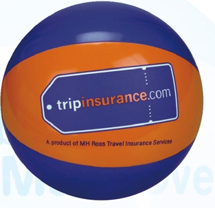16" Inflatable Blue and Orange Beach Ball 1 16" Inflatable Blue and Orange Beach Ball 1