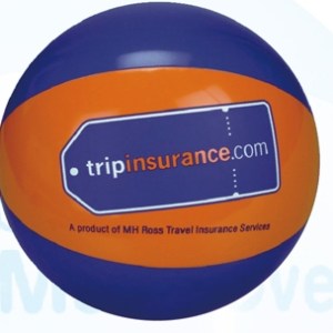 16" Inflatable Blue and Orange Beach Ball 1 16" Inflatable Blue and Orange Beach Ball 1