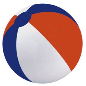 24" Inflatable Beach Ball (Blue/Red/White) 1 24" Inflatable Beach Ball (Blue/Red/White) 1