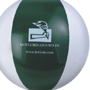 9" Inflatable Alternating Forest Green/White Beach Ball 1 9" Inflatable Alternating Forest Green/White Beach Ball 1