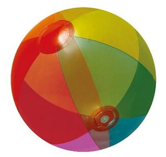 Inflatable Translucent Rainbow Beach Ball (16") 1 Inflatable Translucent Rainbow Beach Ball (16") 1