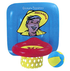 Basketball Game 17 1/2" Inflatable Basketball Hoop w/ Ball 1 Basketball Game 17 1/2" Inflatable Basketball Hoop w/ Ball 1