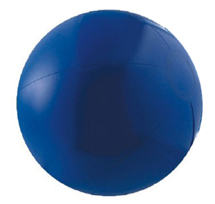 16" Inflatable Solid Blue Beach Ball 1 16" Inflatable Solid Blue Beach Ball 1