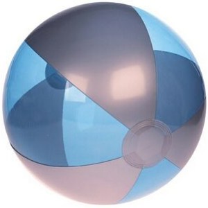 Inflatable Translucent Blue/Silver Beach Ball (16") 1 Inflatable Translucent Blue/Silver Beach Ball (16") 1