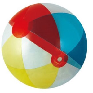 16" Deflated Inflatable Translucent Multi-Color Beach Ball 1 16" Deflated Inflatable Translucent Multi-Color Beach Ball 1