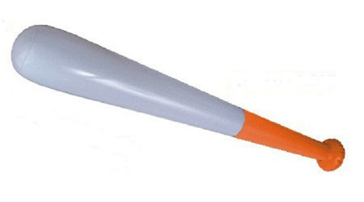 28" Inflatable Baseball Bat (White/Orange) 1 28" Inflatable Baseball Bat (White/Orange) 1