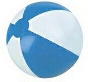 4" Alternating Light Blue and White Inflatable Beach Ball 1 4" Alternating Light Blue and White Inflatable Beach Ball 1