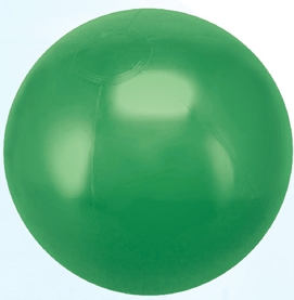 16" Inflatable Solid Kelly Green Beach Ball 1 16" Inflatable Solid Kelly Green Beach Ball 1