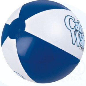 36" Alternating Blue and White Inflatable Beach Ball 1 36" Alternating Blue and White Inflatable Beach Ball 1