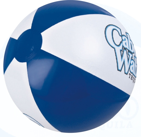 36" Alternating Blue and White Inflatable Beach Ball 1 36" Alternating Blue and White Inflatable Beach Ball 1
