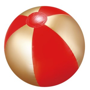 Inflatable Red/Gold Beach Ball (16") 1 Inflatable Red/Gold Beach Ball (16") 1
