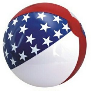 12" Inflatable Patriotic Star Beach Ball 1 12" Inflatable Patriotic Star Beach Ball 1