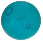 16" Inflatable Translucent Teal Blue Beach Ball 1 16" Inflatable Translucent Teal Blue Beach Ball 1