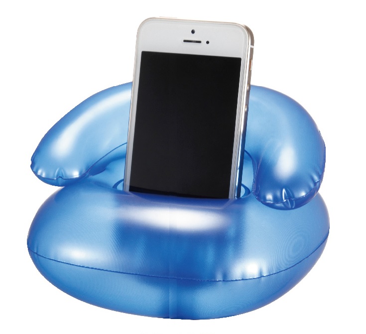 Inflatable Transparent Sofa Shape Cell Phone Stand 1