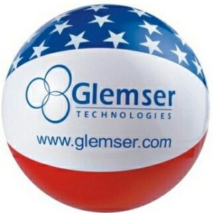 16" Inflatable Patriotic Star Beach Ball 1 16" Inflatable Patriotic Star Beach Ball 1