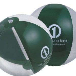 16" Inflatable Forest Green/Clear Beach Ball 1 16" Inflatable Forest Green/Clear Beach Ball 1