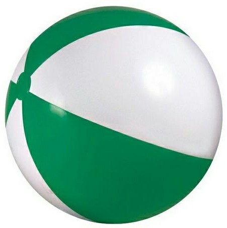 36" Inflatable Alternating Green/White Beach Ball 1 36" Inflatable Alternating Green/White Beach Ball 1