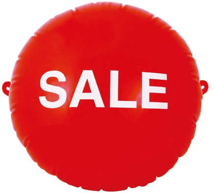 Inflatable Round Sign (17 1/2") 1 Inflatable Round Sign (17 1/2") 1