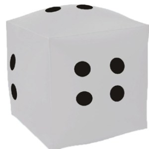 8" Inflatable Dice 1 8" Inflatable Dice 1