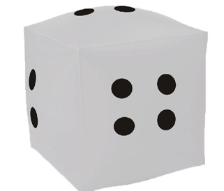 8" Inflatable Dice 1 8" Inflatable Dice 1