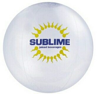 16" Inflatable Clear Beach Ball 1 16" Inflatable Clear Beach Ball 1