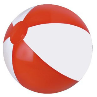 12" Inflatable Beach Ball (Red/White) 1 12" Inflatable Beach Ball (Red/White) 1