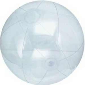 12" Inflatable Clear Beach Ball 1 12" Inflatable Clear Beach Ball 1