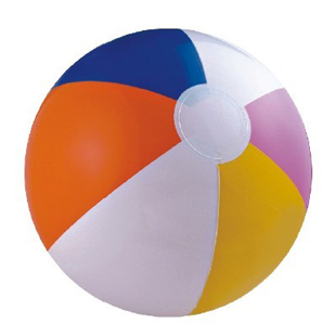 16" Inflatable 6 Panel Multi-Color Beach Ball 1 16" Inflatable 6 Panel Multi-Color Beach Ball 1