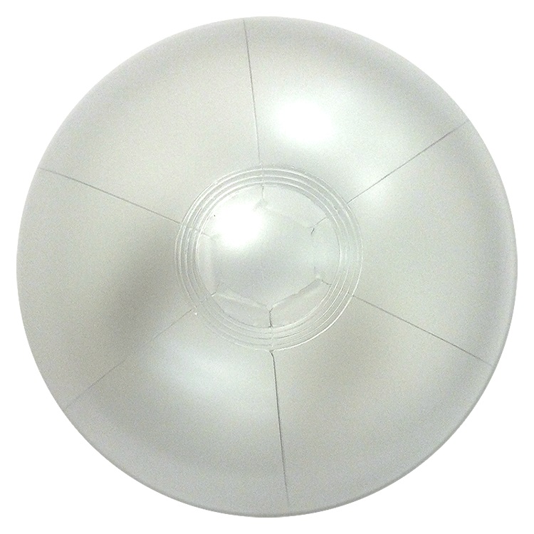 12" Inflatable Opaque White Beach Ball 1 12" Inflatable Opaque White Beach Ball 1