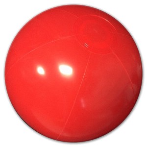 20" Inflatable Solid Red Beach Ball 1 20" Inflatable Solid Red Beach Ball 1