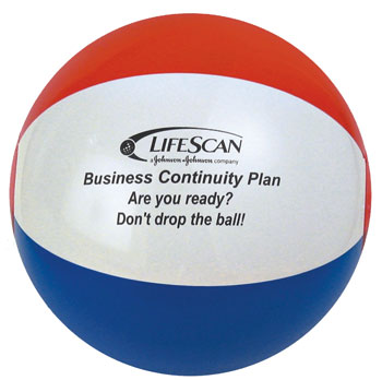 36" Inflatable Beach Ball (Blue/Red/White) 1 36" Inflatable Beach Ball (Blue/Red/White) 1