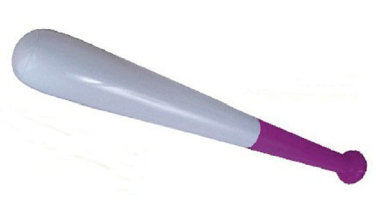 28" Inflatable Baseball Bat (White/Purple) 1 28" Inflatable Baseball Bat (White/Purple) 1