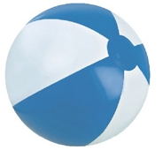 6" Alternating Light Blue and White Inflatable Beach Ball 1 6" Alternating Light Blue and White Inflatable Beach Ball 1