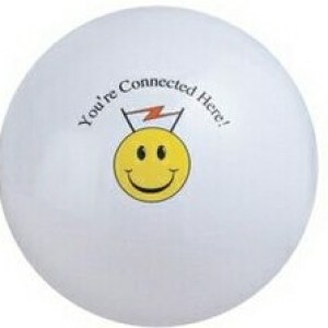 12" Inflatable Solid White Beach Ball 1 12" Inflatable Solid White Beach Ball 1