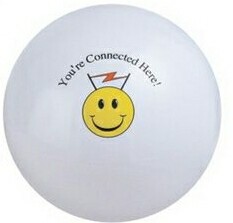 12" Inflatable Solid White Beach Ball 1 12" Inflatable Solid White Beach Ball 1