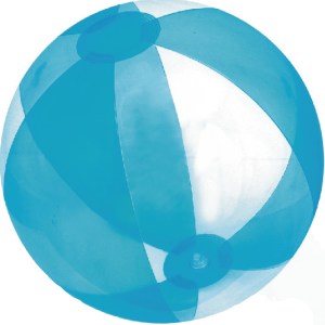 16" Inflatable Translucent Blue/Clear Beach Ball 1 16" Inflatable Translucent Blue/Clear Beach Ball 1