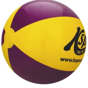 16" Inflatable Purple and Yellow Beach Ball 1 16" Inflatable Purple and Yellow Beach Ball 1