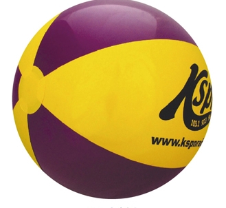 16" Inflatable Purple and Yellow Beach Ball 1 16" Inflatable Purple and Yellow Beach Ball 1