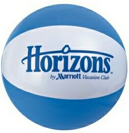 16" Alternating Light Blue and White Inflatable Beach Ball 1 16" Alternating Light Blue and White Inflatable Beach Ball 1