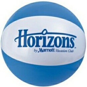 16" Alternating Light Blue and White Inflatable Beach Ball 1 16" Alternating Light Blue and White Inflatable Beach Ball 1
