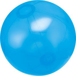 16" Inflatable Translucent Blue Beach Ball 1 16" Inflatable Translucent Blue Beach Ball 1