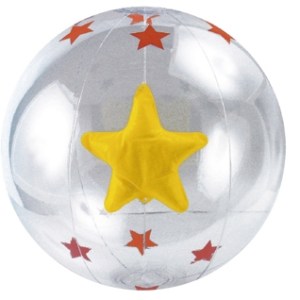 16" Inflatable Transparent Beach Ball w/ Star Insert 1 16" Inflatable Transparent Beach Ball w/ Star Insert 1