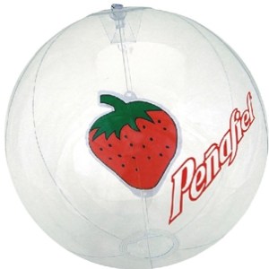16" Inflatable Transparent Beach Ball w/ Strawberry Insert 1 16" Inflatable Transparent Beach Ball w/ Strawberry Insert 1