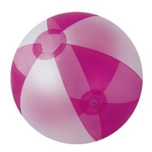 Inflatable Opaque White/Translucent Purple Beach Ball (16") 1 Inflatable Opaque White/Translucent Purple Beach Ball (16") 1