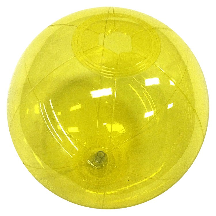 6" Inflatable Translucent Yellow Beach Ball 1 6" Inflatable Translucent Yellow Beach Ball 1