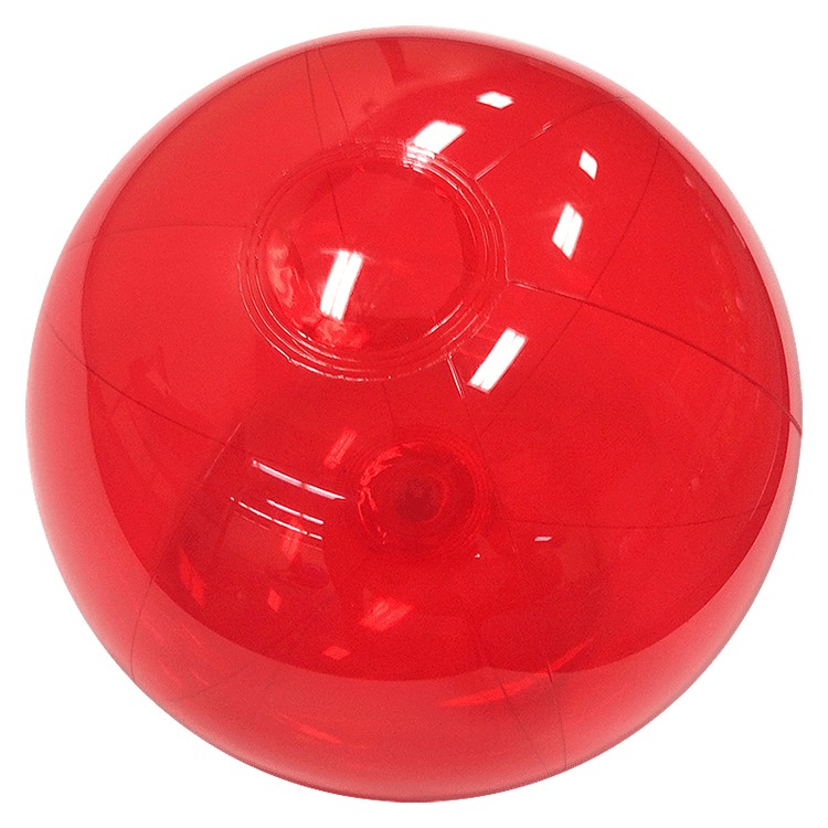 12" Inflatable Translucent Red Beach Ball 1 12" Inflatable Translucent Red Beach Ball 1