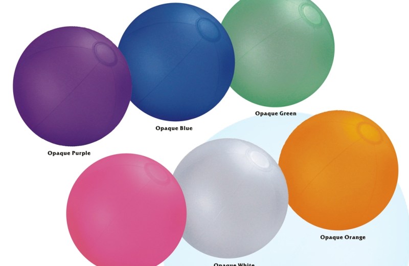 16" Inflatable Opaque Beach Ball 1 16" Inflatable Opaque Beach Ball 1